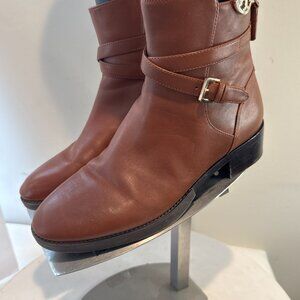 Tory Burch Brown Sidney Leather Bootie Women's size 7m